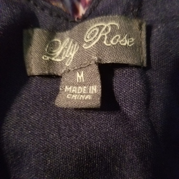 Lilly Rose Maxi Dress. Blue with floral pattern. M - Picture 4 of 6